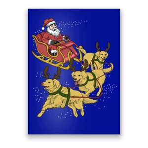 Golden Retriever Christmas Gift Poster