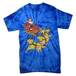 Golden Retriever Christmas Gift Tie-Dye T-Shirt