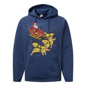 Golden Retriever Christmas Gift Performance Fleece Hoodie