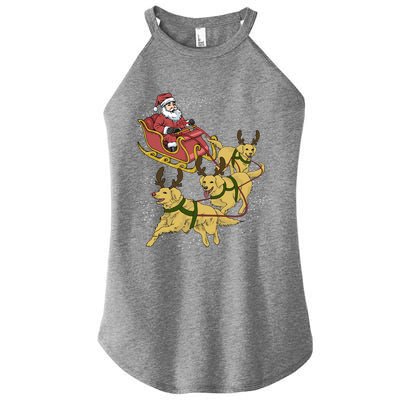 Golden Retriever Christmas Gift Women’s Perfect Tri Rocker Tank