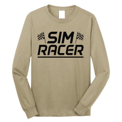 Gaming Race Car Racer Simulation Sim Racing Long Sleeve Shirt