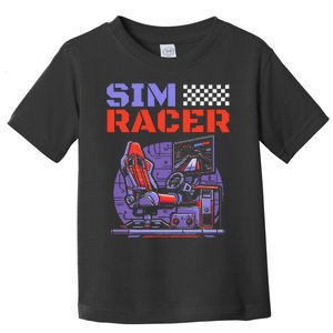 Gaming Race Car Simulation Racer Sim Racing Toddler T-Shirt