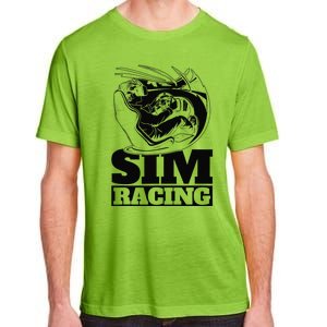 Gaming Racer Car Simulation Race Sim Racing Adult ChromaSoft Performance T-Shirt