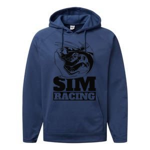 Gaming Racer Car Simulation Race Sim Racing Performance Fleece Hoodie