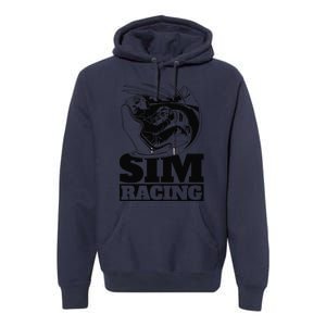 Gaming Racer Car Simulation Race Sim Racing Premium Hoodie