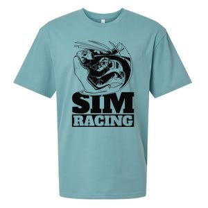 Gaming Racer Car Simulation Race Sim Racing Sueded Cloud Jersey T-Shirt