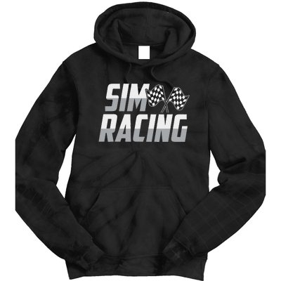 Gaming Racer Car Race Simulation Sim Racing Tie Dye Hoodie