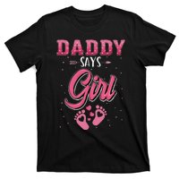 Gender reveal daddy dad matching family set T-Shirt