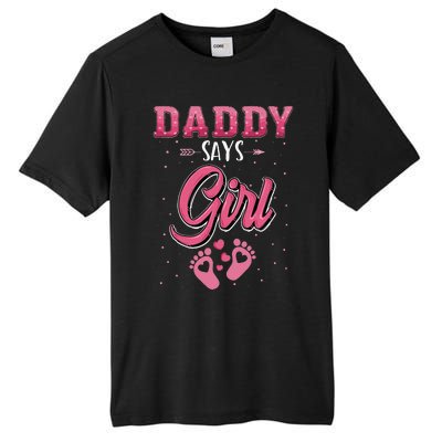 Gender reveal daddy dad matching family set Tall Fusion ChromaSoft Performance T-Shirt