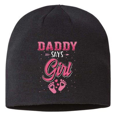 Gender reveal daddy dad matching family set Sustainable Beanie