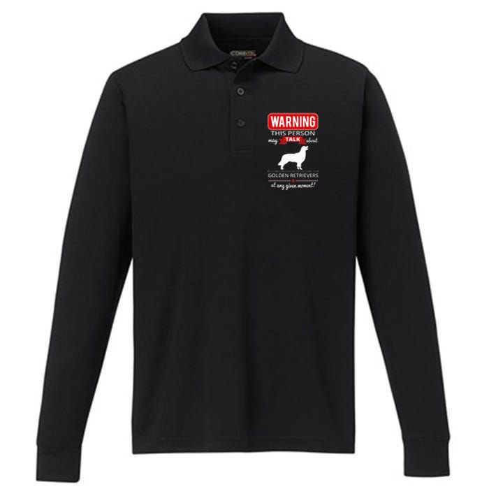 Golden Retriever Dog Breed Performance Long Sleeve Polo