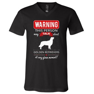 Golden Retriever Dog Breed V-Neck T-Shirt