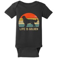 Golden Retriever Dog Life Is Golden Baby Bodysuit