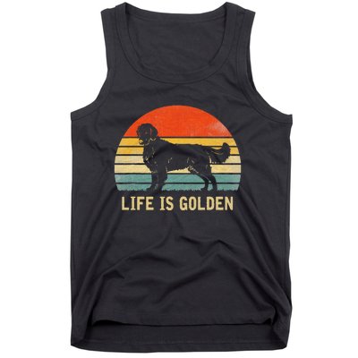 Golden Retriever Dog Life Is Golden Tank Top