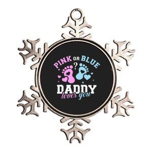 Gender Reveal Daddy Dad Metallic Star Ornament