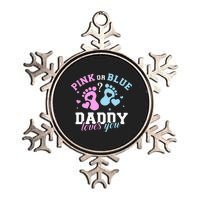 Gender Reveal Daddy Dad Metallic Star Ornament