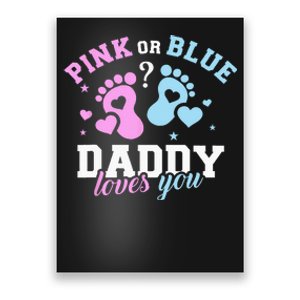 Gender Reveal Daddy Dad Poster