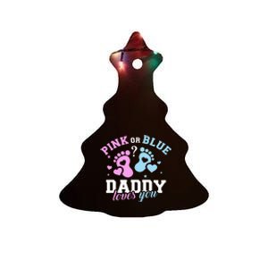 Gender Reveal Daddy Dad Ceramic Tree Ornament