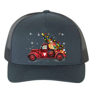 Golden Retriever Dog Love Red Pickup Truck Christmas Gift Yupoong Adult 5-Panel Trucker Hat