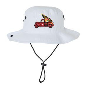 Golden Retriever Dog Love Red Pickup Truck Christmas Gift Legacy Cool Fit Booney Bucket Hat