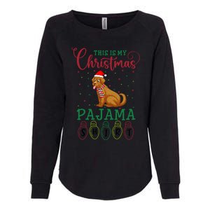 Golden Retriever Dog Xmas Light This Is My Christmas Pajama Gift Womens California Wash Sweatshirt