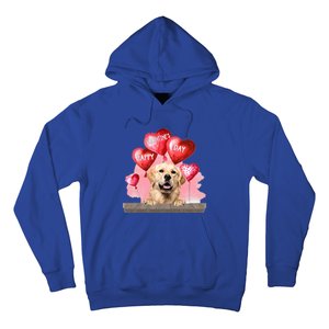 Golden Retriever Dog Happy Valentines Day Pet Dog Lover Funny Gift Hoodie