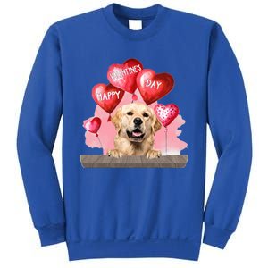 Golden Retriever Dog Happy Valentines Day Pet Dog Lover Funny Gift Sweatshirt