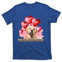 Golden Retriever Dog Happy Valentines Day Pet Dog Lover Funny Gift T-Shirt