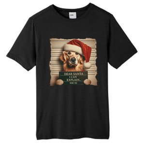 Golden Retriever Dogs Christmas Dear Santa I Can Explain Gift Tall Fusion ChromaSoft Performance T-Shirt