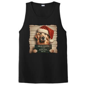 Golden Retriever Dogs Christmas Dear Santa I Can Explain Gift PosiCharge Competitor Tank