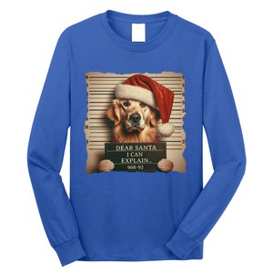 Golden Retriever Dogs Christmas Dear Santa I Can Explain Gift Long Sleeve Shirt