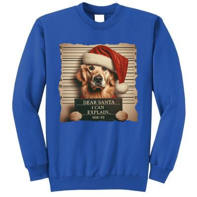 Golden Retriever Dogs Christmas Dear Santa I Can Explain Gift Sweatshirt