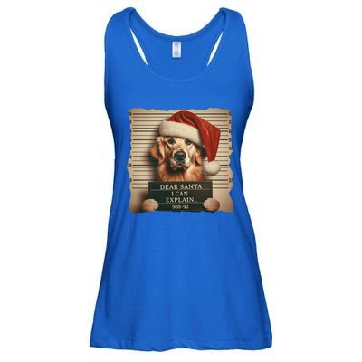 Golden Retriever Dogs Christmas Dear Santa I Can Explain Gift Ladies Essential Flowy Tank