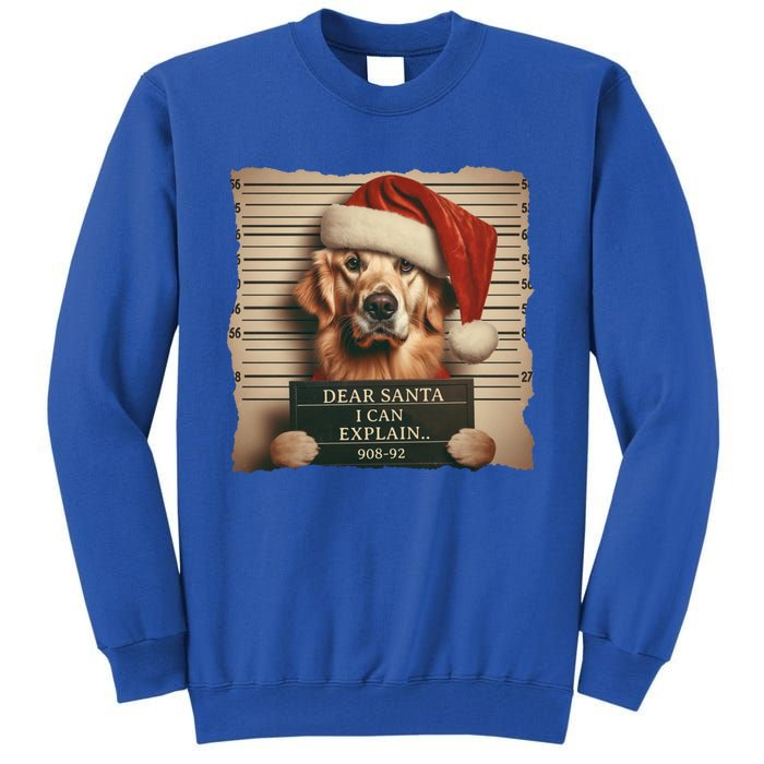 Golden Retriever Dogs Christmas Dear Santa I Can Explain Gift Tall Sweatshirt