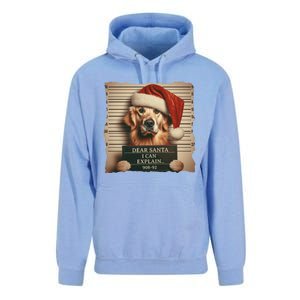 Golden Retriever Dogs Christmas Dear Santa I Can Explain Gift Unisex Surf Hoodie