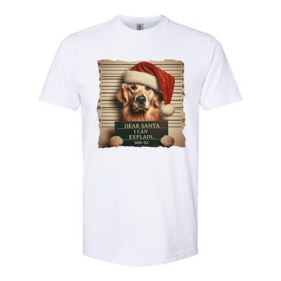 Golden Retriever Dogs Christmas Dear Santa I Can Explain Gift Softstyle CVC T-Shirt