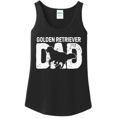 Golden Retriever Dad Dog Lover Dog Owner Ladies Essential Tank