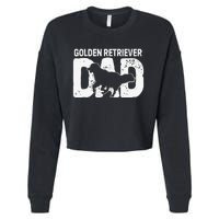 Golden Retriever Dad Dog Lover Dog Owner Cropped Pullover Crew