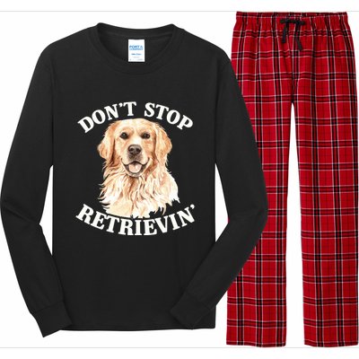 Golden Retriever Dog Golden Retriever DonT Stop Retrieving Long Sleeve Pajama Set