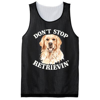 Golden Retriever Dog Golden Retriever DonT Stop Retrieving Mesh Reversible Basketball Jersey Tank