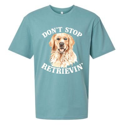 Golden Retriever Dog Golden Retriever DonT Stop Retrieving Sueded Cloud Jersey T-Shirt