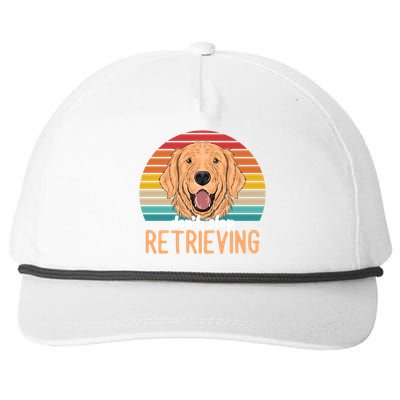 Golden Retriever Dont Stop Retrieving Gift Snapback Five-Panel Rope Hat