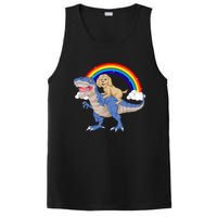 Goldendoodle Riding Dinosaur PosiCharge Competitor Tank