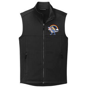 Goldendoodle Riding Dinosaur Collective Smooth Fleece Vest