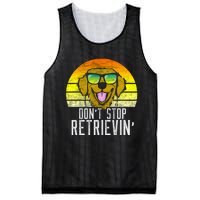 Golden Retriever DonT Stop Retrievin Distressed Mesh Reversible Basketball Jersey Tank