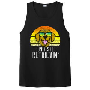 Golden Retriever DonT Stop Retrievin Distressed PosiCharge Competitor Tank