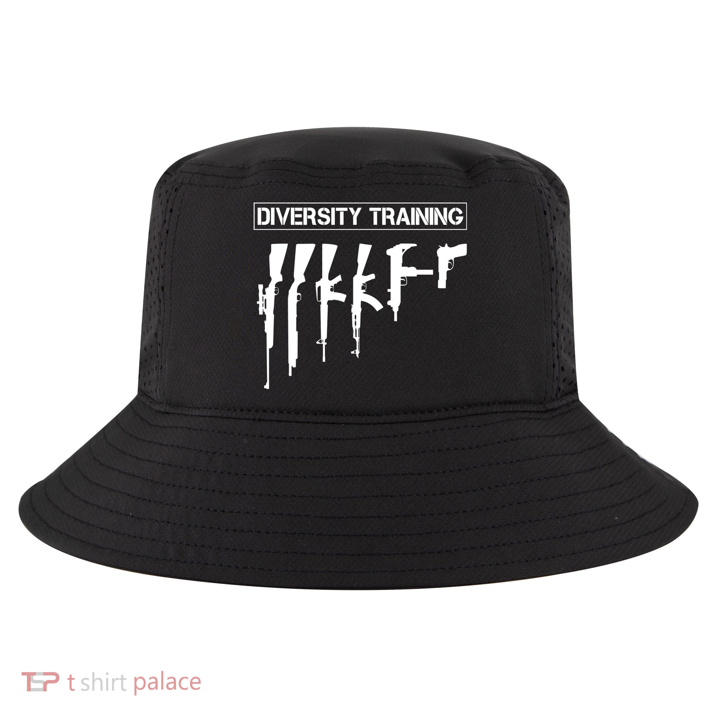 Guns Rifles Diversity Training Cool Comfort Performance Bucket Hat