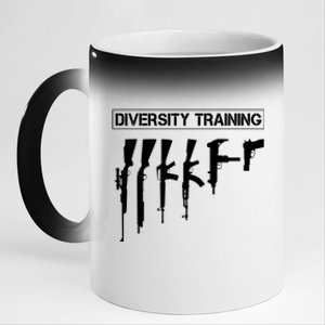 Guns Rifles Diversity Training 11oz Black Color Changing Mug