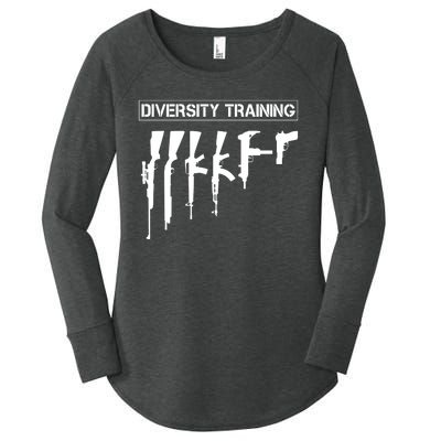 Guns Rifles Diversity Training Women's Perfect Tri Tunic Long Sleeve Shirt