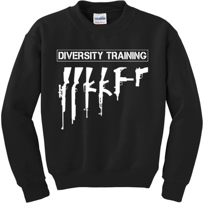 Guns Rifles Diversity Training Kids Sweatshirt